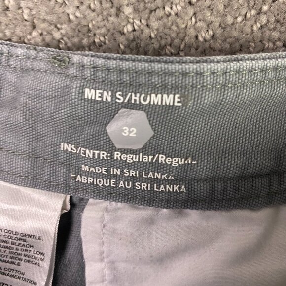Mountain Hardwear Shorts Men's 32 Gray AOP Canvas Cotton Hiking Outdoor - Picture 4 of 12